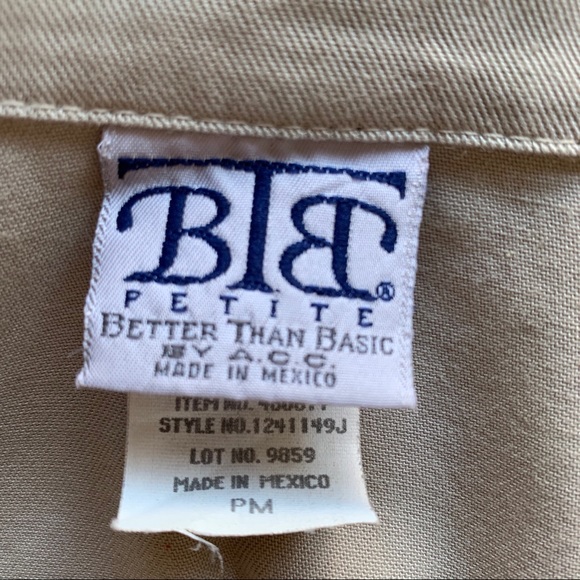 BTB Better Than Basic ACC Jacket Petite Med Khaki - Picture 11 of 15